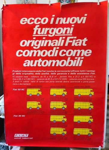 Locandina fiat 50nc 80nc - locandina,