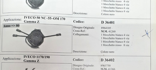 Devialuci per iveco - 50nc, 55