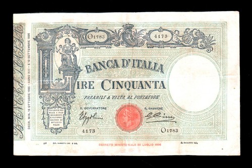 Regno italia 50 lire - [nc],